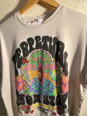 Bershka Cream Ribbed Neck Tee